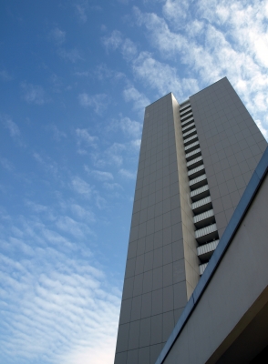 Hochhaus in meherer Eigentumswohnungen geteilt