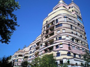 Außenansicht Waldspirale in Darmstadt